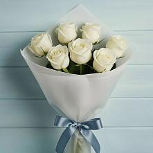 Букет 7 Белых роз Эдлесс Лав #REPLACE_PRED# Архангельском Тульской области