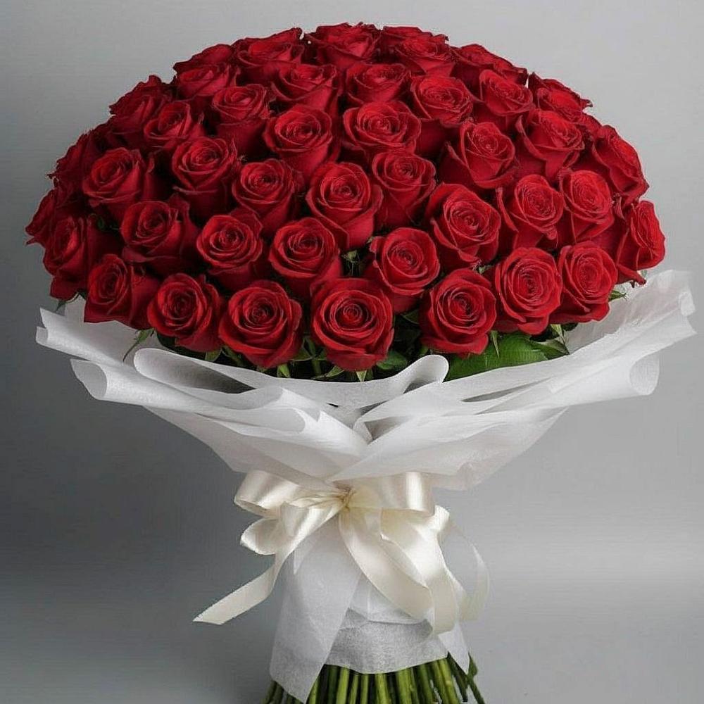 Букет 101 Красная роза Блэк Мэджик в Архангельском Тульской области