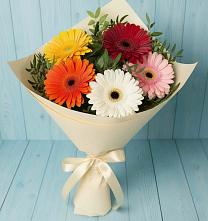 Букет цветов из:  Герберы в Архангельском Тульской области