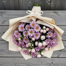 Букет цветов из:  Розы и Хризантемы #REPLACE_PRED# Архангельском Тульской области