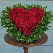 Цветочная композиция из Розы в виде сердца в Архангельском Тульской области