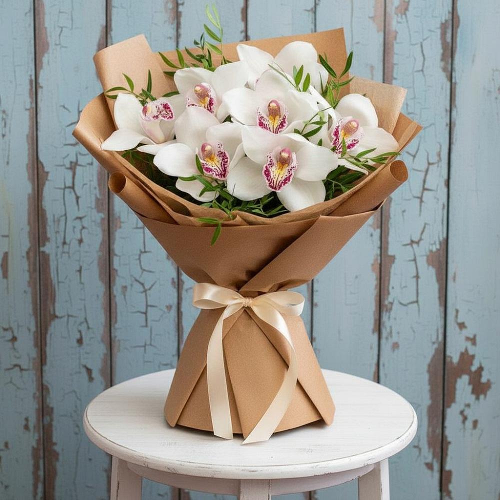 Букет цветов из: Орхидеи и Розы в Архангельском Тульской области