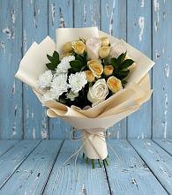 Букет цветов из:  Розы и Хризантемы #REPLACE_PRED# Архангельском Тульской области