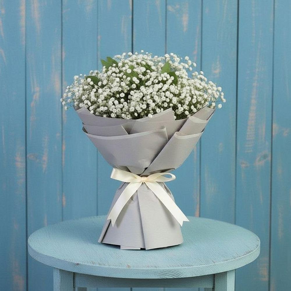 Букет цветов из: Гипсофила в Архангельском Тульской области