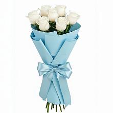 Букет 7 белых роз Проуд в Архангельском Тульской области