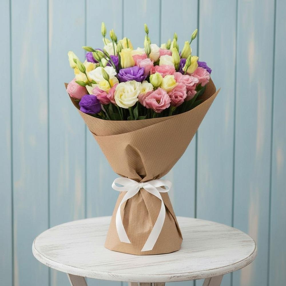 Букет цветов из: Лизиантусы в Архангельском Тульской области