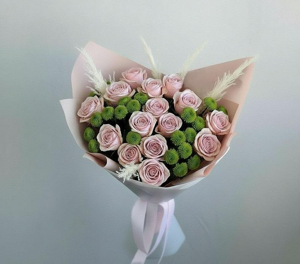 Букет цветов из: Розы и Хризантемы в Архангельском Тульской области