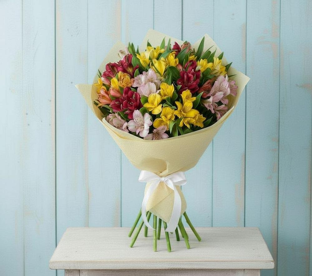 Букет цветов из: Альстромерии в Архангельском Тульской области