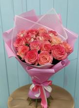 Букет 15 Розовых роз Равель в Архангельском Тульской области