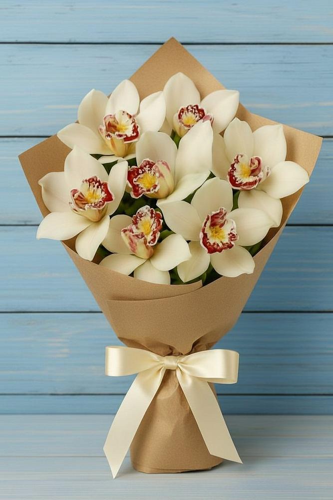 Букет цветов из: Орхидеи и Розы в Архангельском Тульской области